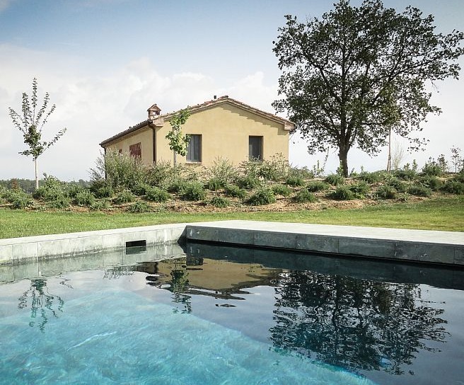 View from the pool to Il Graniao